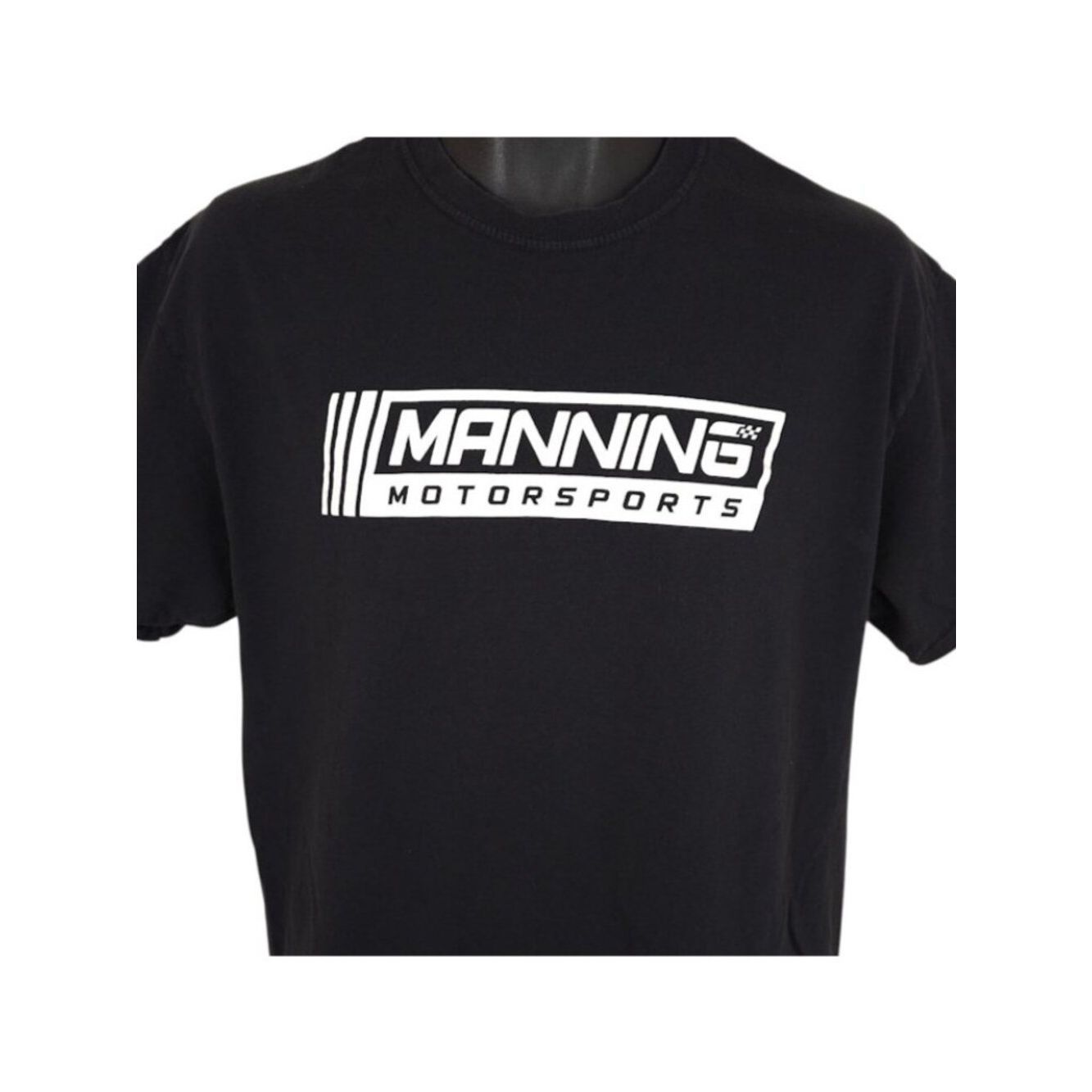 Manning Motorsports T Shirt Mens Size Medium Black Racing